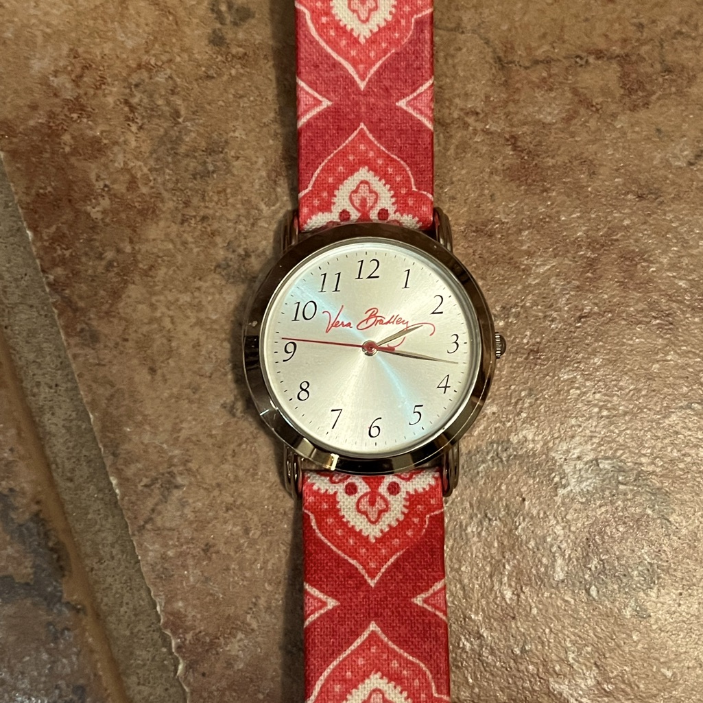 Vera Bradley Nantucket Red Watch 11$